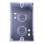 CAJA TIPO FD DE 1/2 X 3/4 DE PULGADAS GRIS