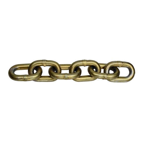 METRO DE CADENA DE ACERO SOLDADO VEKER 1/4" DORADO