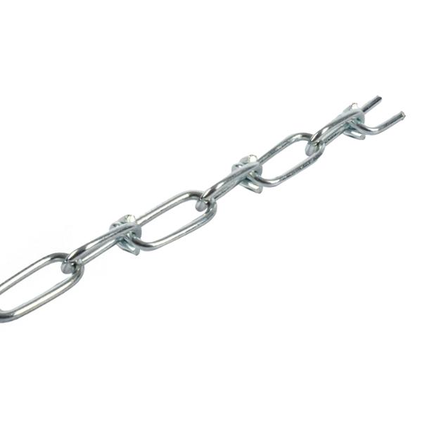 METRO DE CADENA ESLABÓN DOBLE VEKER 2.5MM GALVANIZADO