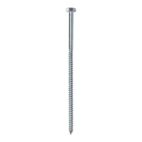 100 TORNILLOS HEXAGONAL 1/4 X 6 PULGADAS PLATA