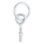 ARMELLA/TIRAFONDO CON ANILLO DE ENGANCHE DE 3 3/4 DE PULGADA PLATA
