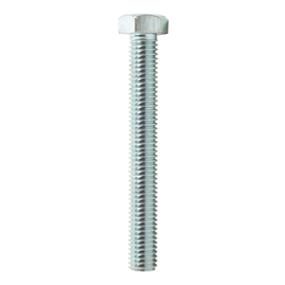100 TORNILLOS CABEZA HEXAGONAL 1/4 X 3 1/2 PULGADAS PLATA