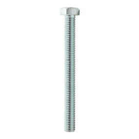 100 TORNILLOS CABEZA HEXAGONAL 1/4 X 3 PULGADAS PLATA