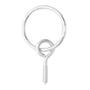 ARMELLA/TIRAFONDO CON ANILLO DE ENGANCHE DE 3/8 X 3-1/2 DE PULGADA PLATA