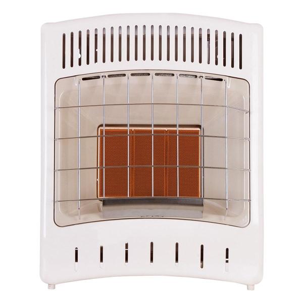 CALEFACTOR DE GAS NATURAL DE PARED Y PISO 40 M2 BLANCO