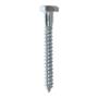 100 TORNILLOS HEXAGONAL 5/16 X 2 1/2 PULGADAS PLATA