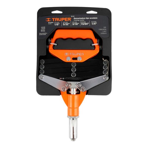 REMACHADORA DE ACORDEÓN DE 1/8 A 1/4 DE PULGADA 7 PIEZAS