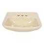 LAVABO PARA BAÑO EMPOTRABLE HUESO RECTANGULAR 43.2 X 35.6 CM CON REBOSADERO