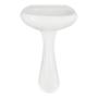LAVABO PARA BAÑO CON PEDESTAL BLANCO REDONDO 50.8 X 42.5 X 83.1 CM CON REBOSADERO