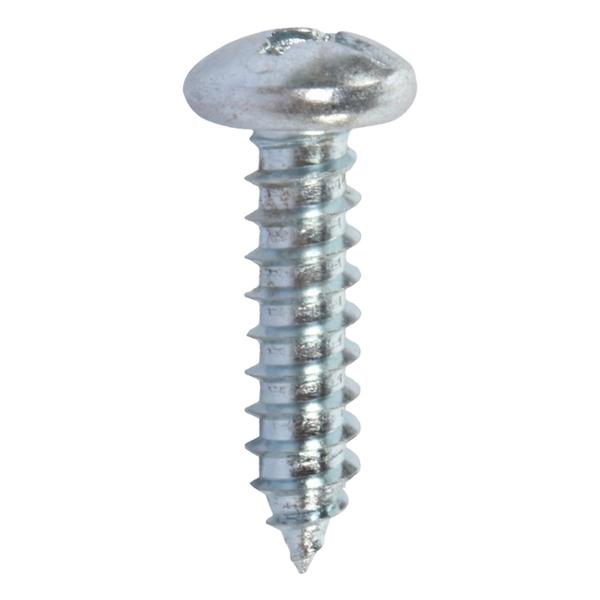 CAJA DE 100 TORNILLOS PARA METAL DE 3/4 DE PULGADA PLATA
