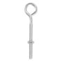 ARMELLA CON TUERCA DE 1/4 X 4 PULGADAS PLATA