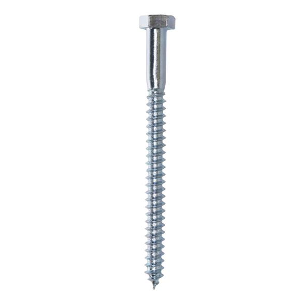 50 TORNILLOS HEXAGONAL 5/16 X 4 PULGADAS PLATA