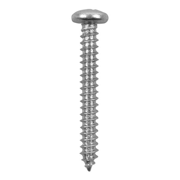 CAJA DE 100 TORNILLOS PARA METAL DE 1 1/2 PULGADA PLATA