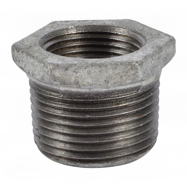 BUSHING ACERO GALVANIZADO 1" A 3/4" MACHO HEMBRA