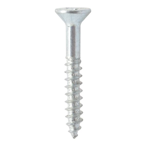 CAJA DE 100 TORNILLOS PARA MADERA DE 1 PULGADA PLATA