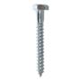 50 TORNILLOS HEXAGONAL 3/8 X 3 PULGADAS PLATA