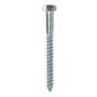50 TORNILLOS HEXAGONAL 3/8 X 3 1/2 PULGADAS PLATA