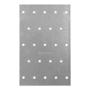 PLACA CONECTORA 12.8 X 8 CM PLATA
