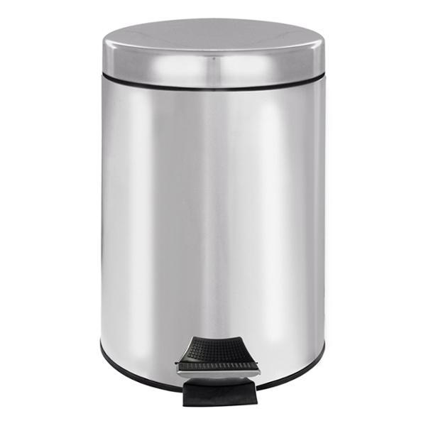 BOTE PARA BASURA CON PEDAL 20.5 X 26.3 X 26 CM PLATA BATH ACCENTS
