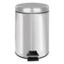 BOTE PARA BASURA CON PEDAL 20.5 X 26.3 X 26 CM PLATA BATH ACCENTS