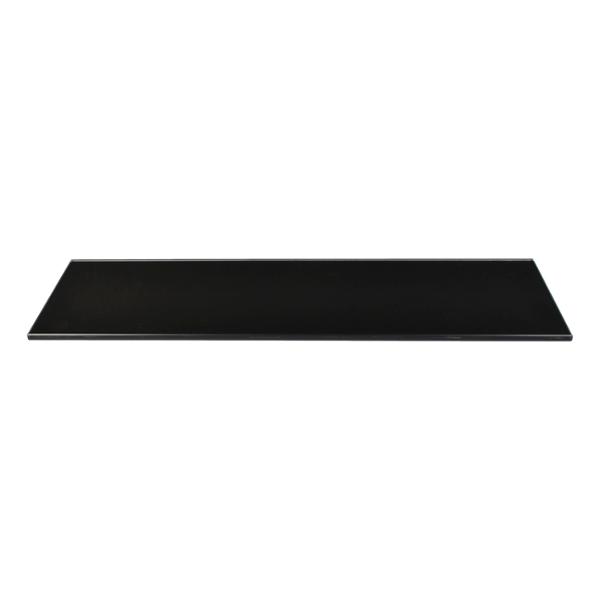 REPISA DE CRISTAL MULTIUSOS 60 X 20 X 0.8 CM 1 PIEZA VIDRIO NEGRO