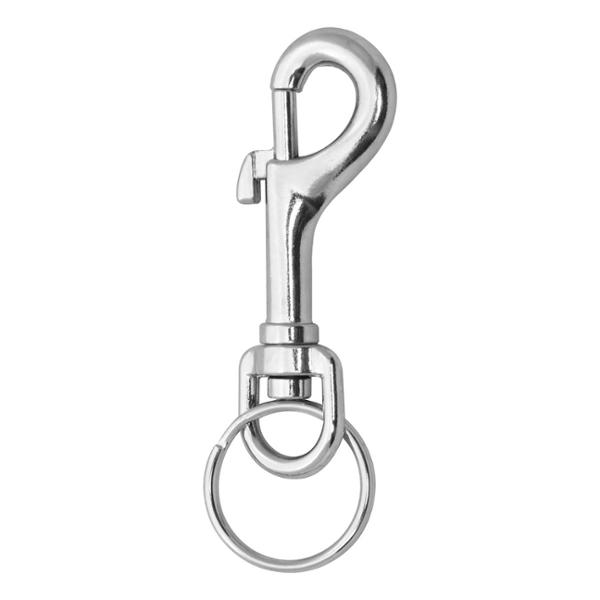 ARGOLLA/MOSQUETÓN DE GATILLO 3 X 9.5 CM PLATA