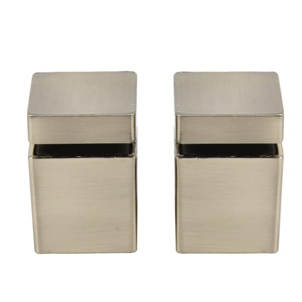 MÉNSIAL PARA REPISA TITAN DE 4.6 CM 15 KG DE CARGA 2 PIEZAS METAL PLATEADO