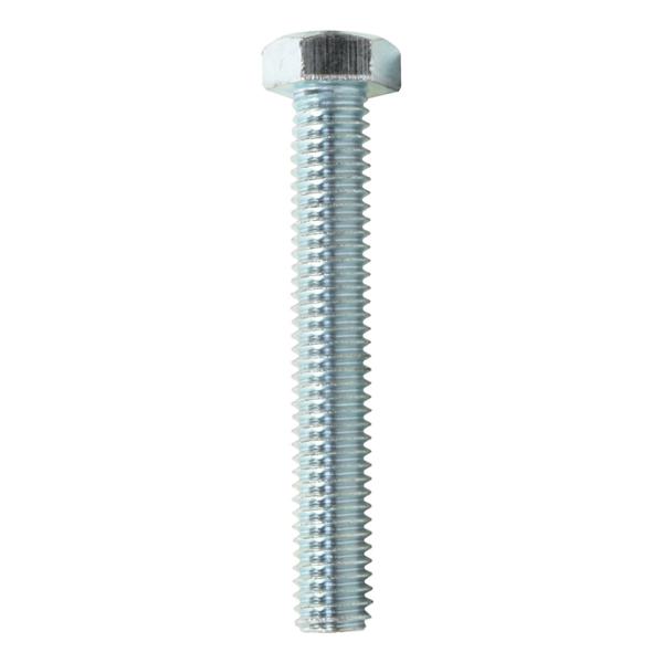 50 TORNILLOS CABEZA HEXAGONAL 3/8 X 2 1/2 PULGADAS PLATA