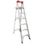 ESCALERA DE TIJERA ALUMINIO "2 EN 1" DUOMAX, 7 PIES TIPO III, 150KG