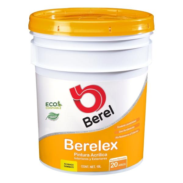 PINTURA BEREL BERELEX VINIL ACRÍLICA INTERIOR/EXTERIOR 19L BASE DEEP SEMIMATE
