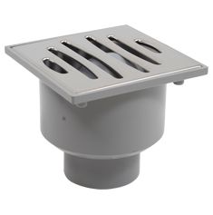 SUMIDERO PVC 50 MM X 40 MM S/V REJILLA ACERO INOXI