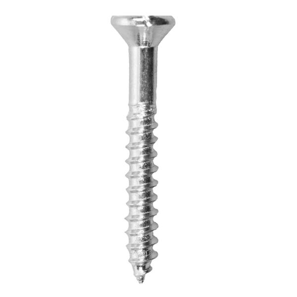 CAJA DE 100 TORNILLOS PARA MADERA 1 1/2 PULGADA PLATA