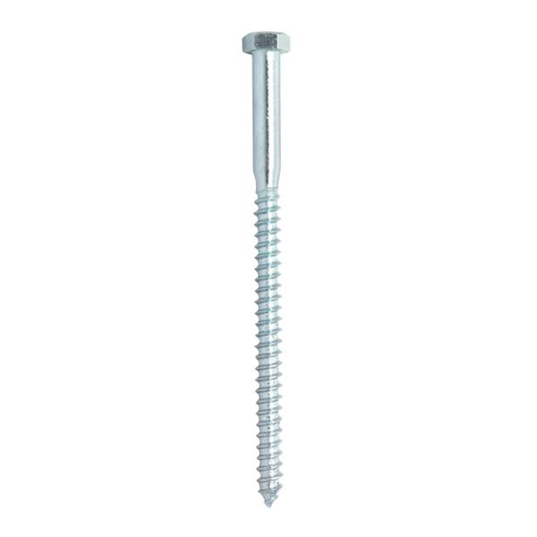 50 TORNILLOS HEXAGONAL PARA MARA 3/8 X 6 PULGADAS PLATA