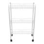 CARRITO CON LLANTAS DE ACERO 56 X 23.5 X 82 CM BLANCO
