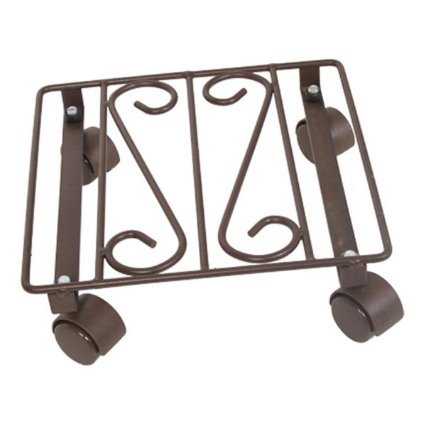 BASE PARA MACETA DE METAL 27 CM CON RUEDAS PARA INTERIOR Y EXTERIOR