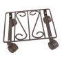 BASE PARA MACETA DE METAL 27 CM CON RUEDAS PARA INTERIOR Y EXTERIOR