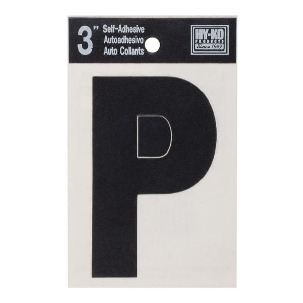LETRA "P" DE VINILO 7.62 CM