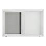 VENTANA CORREDIZA DE ALUMINIO 60X40 IZQUIERDA A DERECHA NATURAL