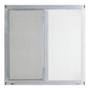 VENTANA CORREDIZA DE ALUMINIO 60X60 IZQUIERDA A DERECHA NATURAL