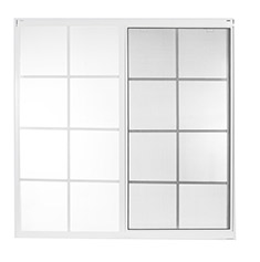 Ventanas con cuadrícula
