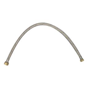MANGUERA FLEXIBLE PARA AGUA DE ACERO 0.8M 1/2" X 3/4"