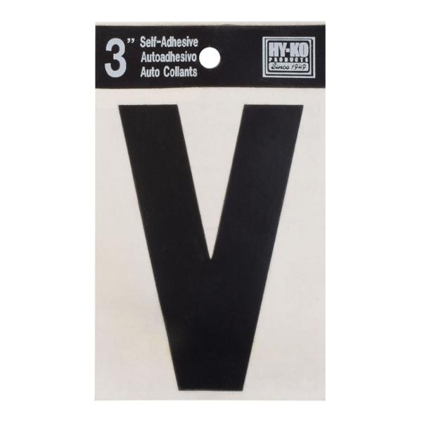 LETRA "V" DE VINILO 7.62 CM