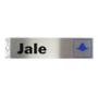 LETRERO DE ALUMINIO PARA PUERTA JALE 20.3 X 5.1 CM