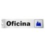 LETRERO DE ALUMINIO PARA PARED OFICINA 5 X 20.5 CM