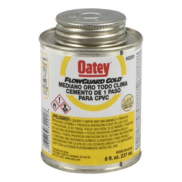 CEMENTO PARA TUBERÍA CPVC 237ML SELLADO RESISTENTE DORADO
