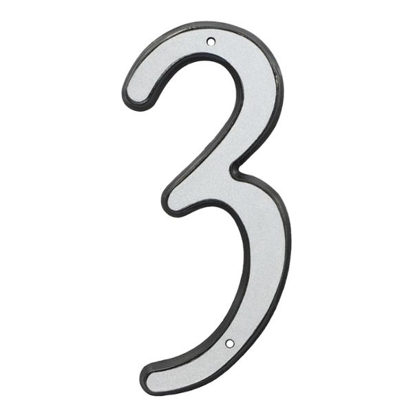 NÚMERO 3 DE PLÁSTICO 10.1 X 4.6 CM