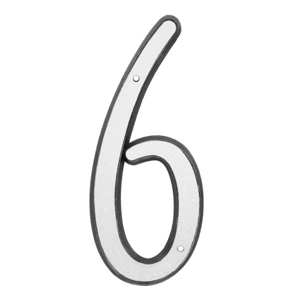 NÚMERO 6 DE PLÁSTICO 10.1 X 4.5 CM