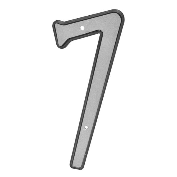 NÚMERO "7" PLATA 10.16 CM