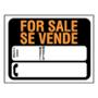 LETRERO DE POLIESTIRENO PARA PARED FOR SALEAUTO/SE VENDE-AUTO DE 22.86 X 30.48 CM