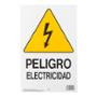LETRERO DE PLÁSTICO PARA PARED "PELIGRO ELECTRICIDAD" DE 35.5 X 22.8 CM